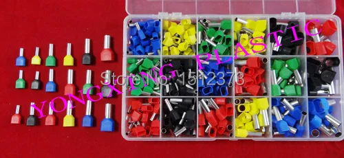 349 PCS/Box twin cord end terminal cable connector splice insulated terminal block kit wire cable ferrules
349 PCS/Box twin cord end terminal cable connector splice insulated terminal block kit wire cable ferrules