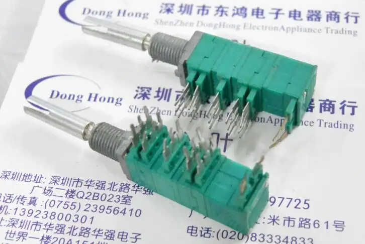 Japan ALPS Alps RK097 Precision Potentiometer 20K * 5 5 associated with pressing the open shaft length 30mm
Japan ALPS Alps RK097 Precision Potentiometer 20K * 5 5 associated with pressing the open shaft length 30mm