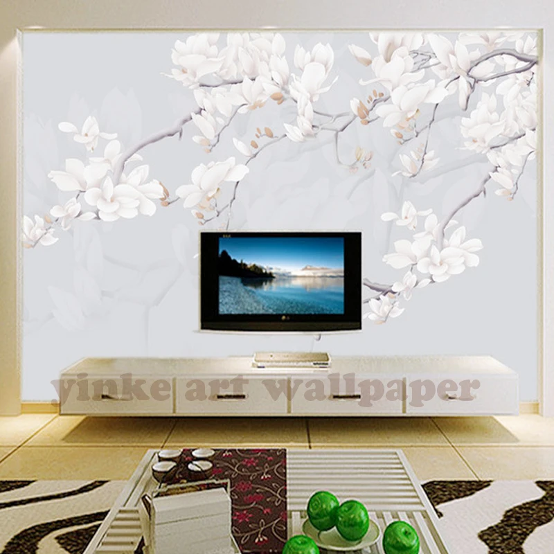 Hand painted oil painting style wallpaper white Chinese flowers retro living room TV background wallpaper
Hand painted oil painting style wallpaper white Chinese flowers retro living room TV background wallpaper