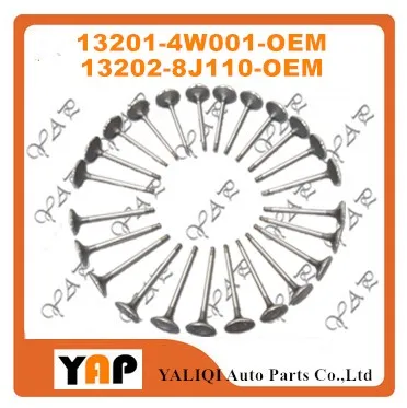 Впускной и выпускной клапан 13201-4W00113202-8J110, подходит для Nissan Infiniti Frontier Pathfinder для марок Quest, Xterra Altima Maxima Murano
Впускной и выпускной клапан 13201-4W00113202-8J110, подходит для Nissan Infiniti Frontier Pathfinder для марок Quest, Xterra Altima Maxima Murano