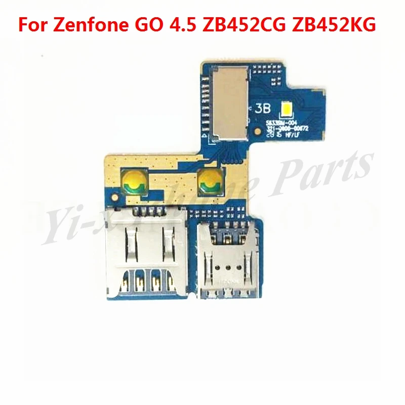 

For ASUS Zenfone GO 4.5 ZB452CG ZB452KG SIM Card Reader Holder tray Connector Slot Flex Cable Replacement Parts