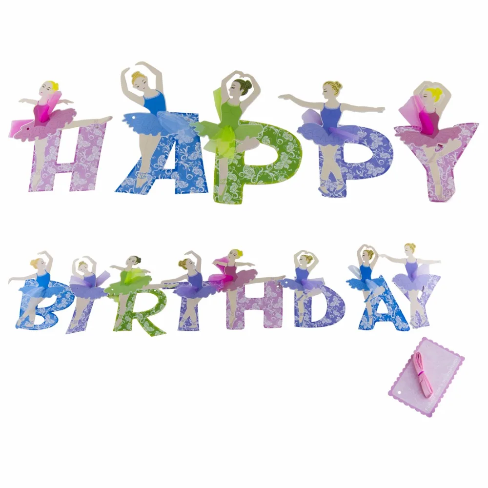 3.5M Ballet Girls Banner Lovely Happy Birthday 13 Paper Letters Garlands Party Event Decoration Supplies
3.5M Ballet Girls Banner Lovely Happy Birthday 13 Paper Letters Garlands Party Event Decoration Supplies
