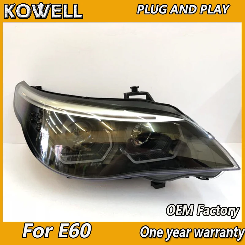 2pcs Car Styling For BMW 5 Series E60 headlights 2003-2007 For BMW E60 LED head lamp Angel eye led DRL front light Xenon Lens
2pcs Car Styling For BMW 5 Series E60 headlights 2003-2007 For BMW E60 LED head lamp Angel eye led DRL front light Xenon Lens