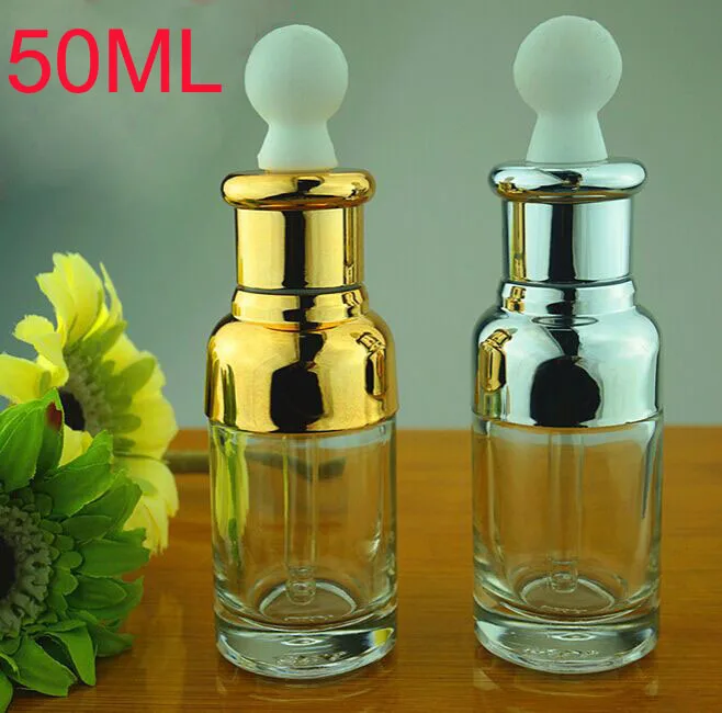 50ml Silver/golden essential oil bottle with UV plastic cap +glass dropper for cosmeticl packaging 100pcs/lot
50ml Silver/golden essential oil bottle with UV plastic cap +glass dropper for cosmeticl packaging 100pcs/lot