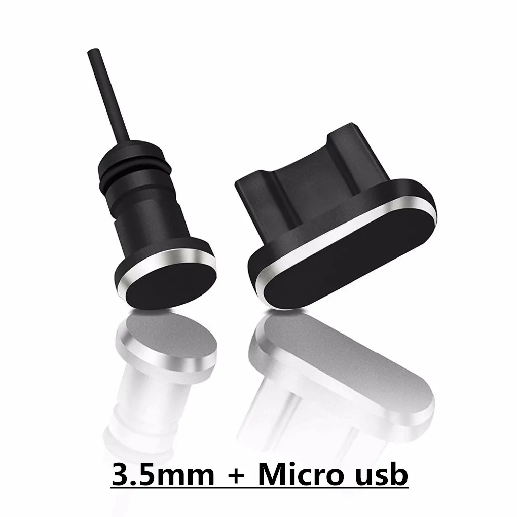 2 шт. Micro Usb порт для зарядки телефона + 3 5 мм разъем наушников защиты от пыли Xiaomi