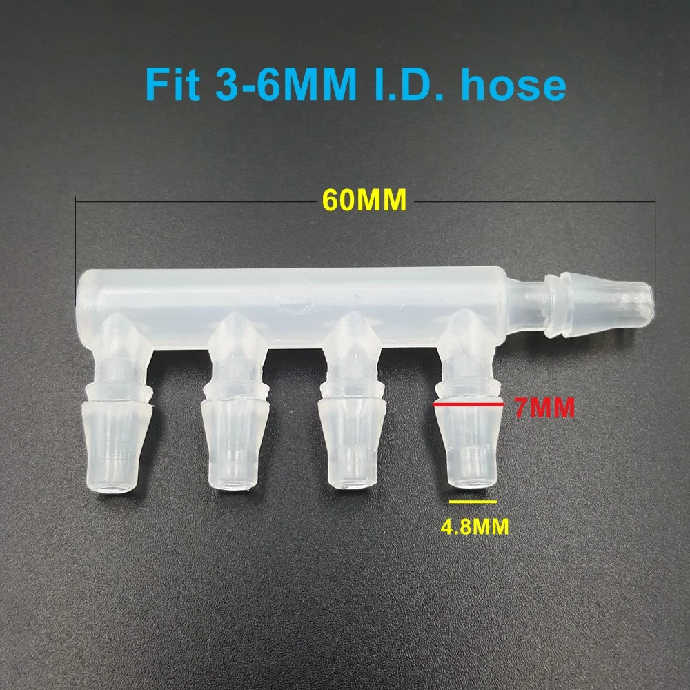 1PC PE Food Grade Five-way Hose Connector Splitters Equal Diameter Gladhand for 3-6MM Hose Silicone Tube
1PC PE Food Grade Five-way Hose Connector Splitters Equal Diameter Gladhand for 3-6MM Hose Silicone Tube