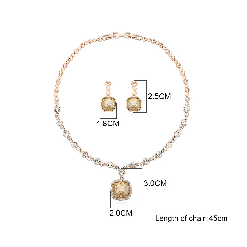 Viennois Light Orange Color Drop Earrings Necklace Set For Women Geometric Party Jewelry Set 2019
Viennois Light Orange Color Drop Earrings Necklace Set For Women Geometric Party Jewelry Set 2019