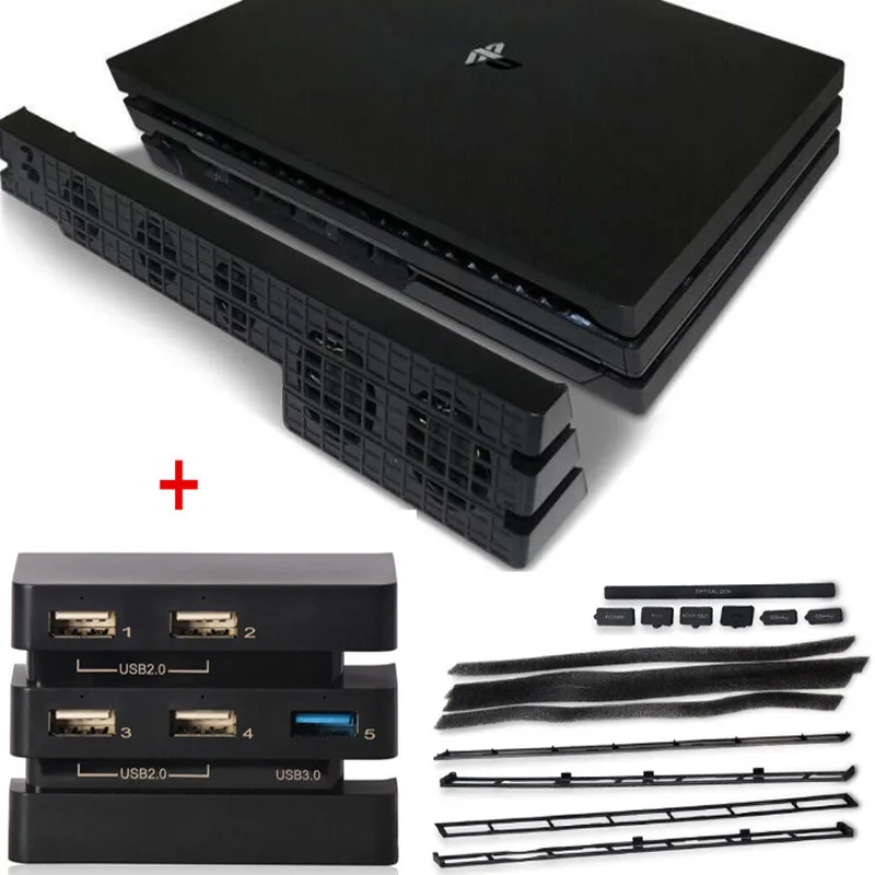 Кулер для PS4 Pro 3 в 1, внешний пыленепроницаемый комплект с 5 вентиляторами USB и удлинителем для Playstation 4 Pro
Кулер для PS4 Pro 3 в 1, внешний пыленепроницаемый комплект с 5 вентиляторами USB и удлинителем для Playstation 4 Pro