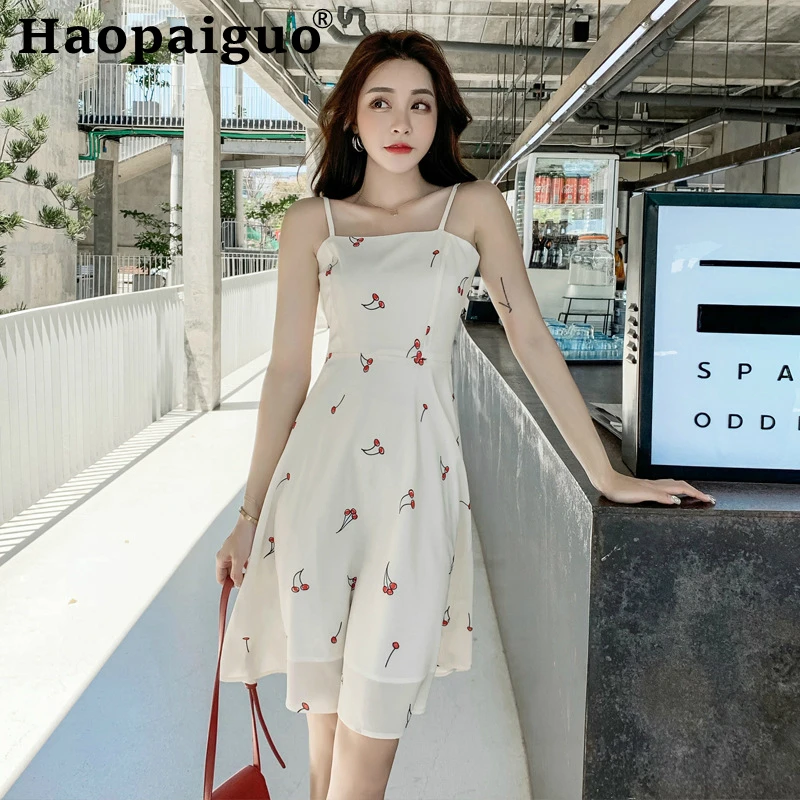Spaghetti Strap Summer Dress 2019 Backless Print Cherry Midi Dress for Ladies Vestido Largo Verano Mujer Jurken Zomer 2019 Robe
Spaghetti Strap Summer Dress 2019 Backless Print Cherry Midi Dress for Ladies Vestido Largo Verano Mujer Jurken Zomer 2019 Robe