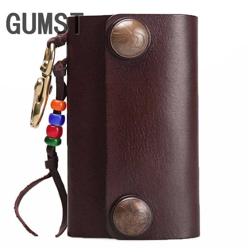 Vintage Genuine Leather Key Wallet Men Keychain Covers Hasp Key Case Bag Mens Key Holder Housekeeper Keys Organizer Handmade
Vintage Genuine Leather Key Wallet Men Keychain Covers Hasp Key Case Bag Mens Key Holder Housekeeper Keys Organizer Handmade