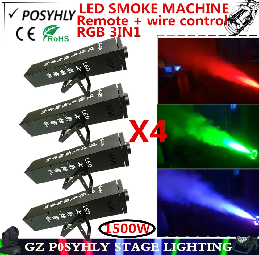 4 pcs / full colour LED 1500W smoke machine RGB 3in1 1500W fog machine / Gas column machine of professional DJ equipment
4 pcs / full colour LED 1500W smoke machine RGB 3in1 1500W fog machine / Gas column machine of professional DJ equipment