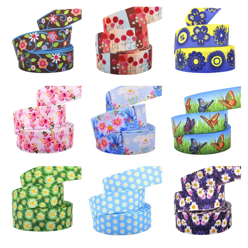 1" 25 mm 10 yards Flowers butterfly printed grosgrain ribbon Wedding Party Decorative ribbons DIY hair bows handmade Accessories
1" 25 mm 10 yards Flowers butterfly printed grosgrain ribbon Wedding Party Decorative ribbons DIY hair bows handmade Accessories