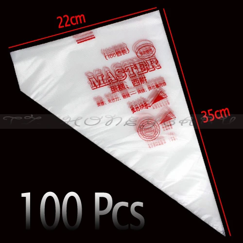 Free Shipping 100Pcs/Set Disposable Pastry Bag Icing Piping Cake Pastry Cupcake Decorating Bags Large
Free Shipping 100Pcs/Set Disposable Pastry Bag Icing Piping Cake Pastry Cupcake Decorating Bags Large