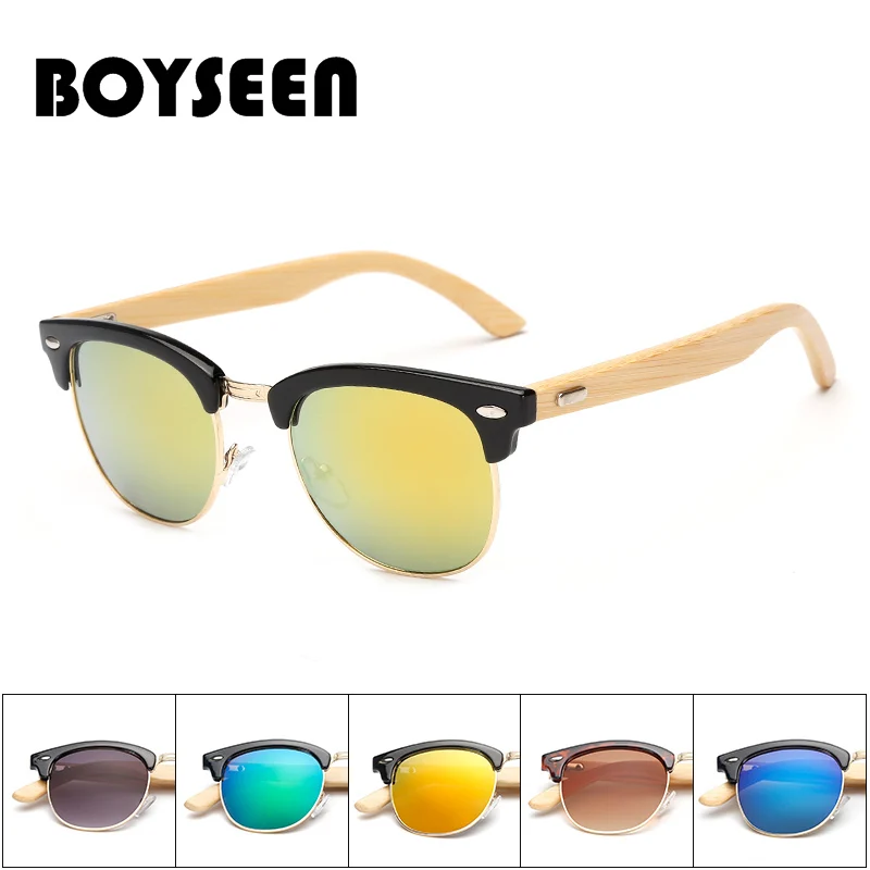 BOYSEEN New Fashion Products Men Women Sunglass Bamboo Without Border Sunglasses au Retro Wood Lens Wooden Frame Handmade S1505
BOYSEEN New Fashion Products Men Women Sunglass Bamboo Without Border Sunglasses au Retro Wood Lens Wooden Frame Handmade S1505