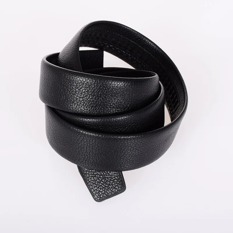 

VOHIO Belts Men Leather Factory Wholesale Business Cintura Uomo 3.5 Belt Body Automatic Men Black Casual Buckle All-match Smooth