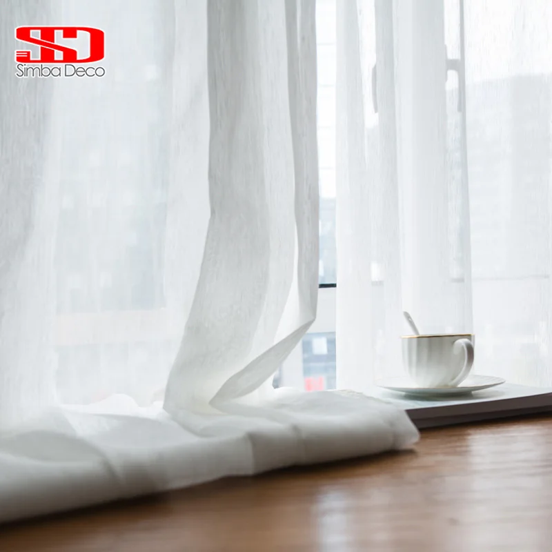 White Tulle Curtains for Living Modern Simple Light Sheers Fabric for Hanging Bedroom Decoration Voile Windows Treatments Blinds
White Tulle Curtains for Living Modern Simple Light Sheers Fabric for Hanging Bedroom Decoration Voile Windows Treatments Blinds