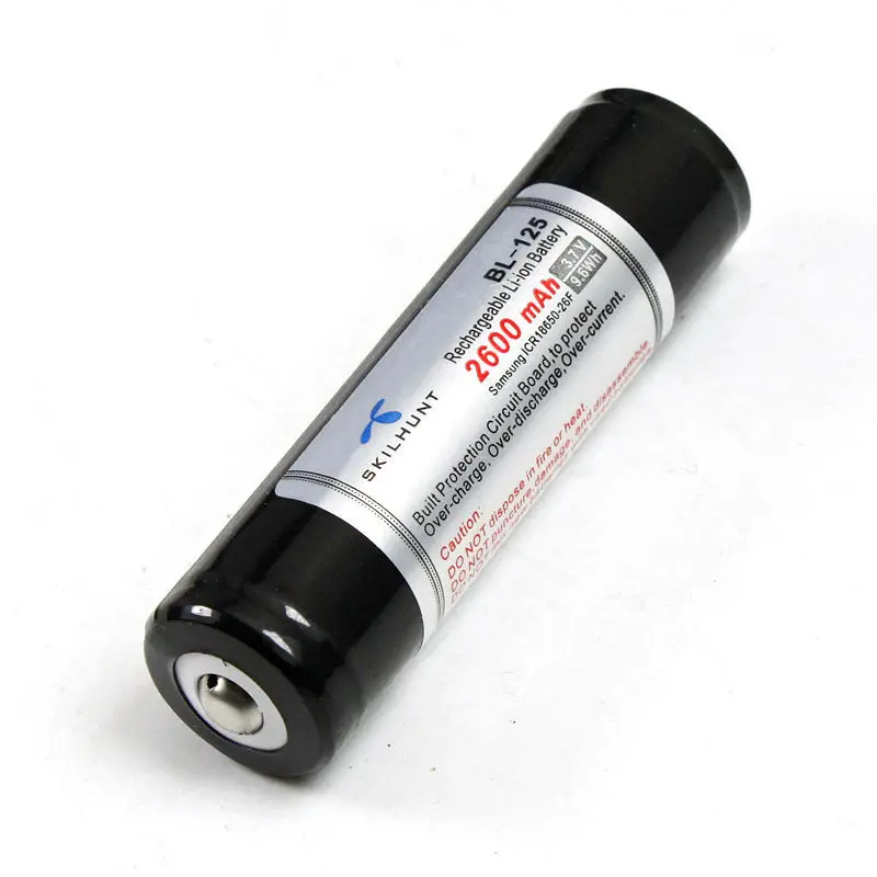 

Free Shipping Skilhunt BL-125 2600mAh 3.7V 18650 Rechargeable Li-ion battery