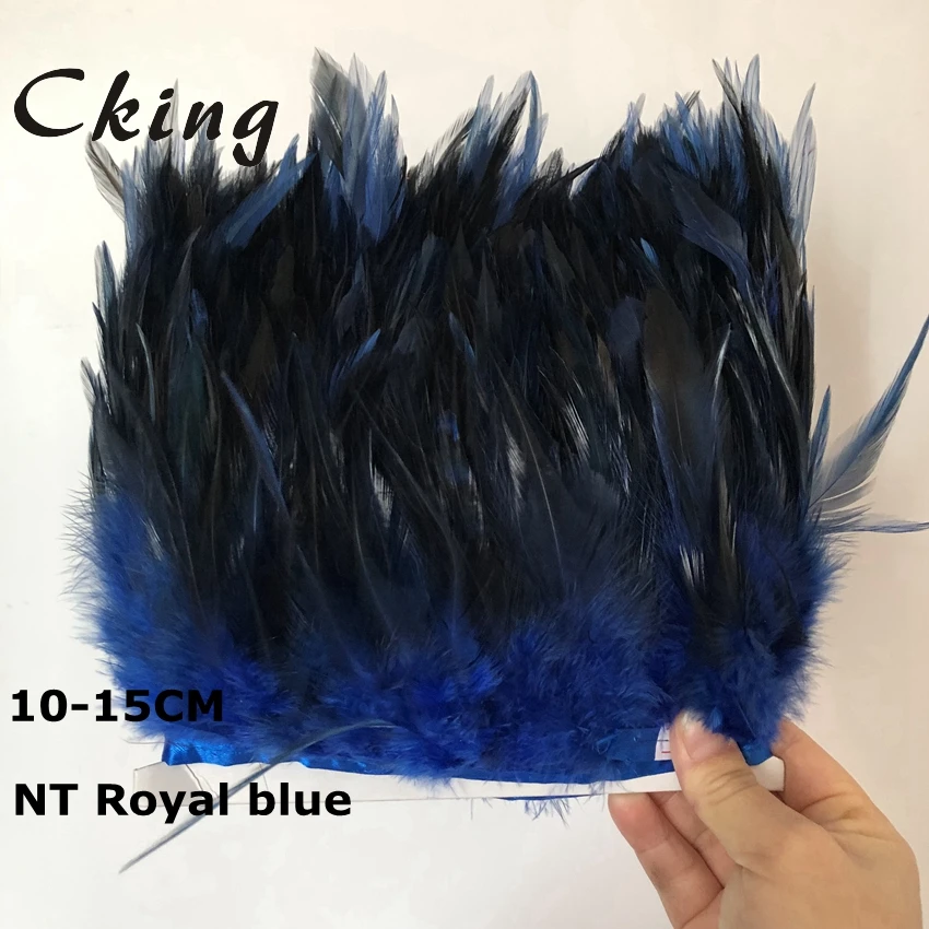 5-10meter Natural royal Blue 10-15CM 4-6" Rooster Feather Fringe Trim lace With Satin Ribbon Tape Strip For Dress Skirt Costume
5-10meter Natural royal Blue 10-15CM 4-6" Rooster Feather Fringe Trim lace With Satin Ribbon Tape Strip For Dress Skirt Costume
