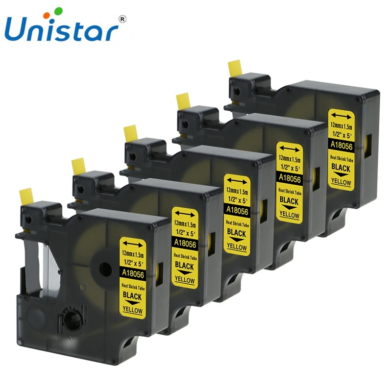 Трубки термоусадочные Unistar, 5 шт., 18055, 18056, 1/2 дюйма x 4200 м, совместимы с принтерами DYMO RhinoPRO 5000
Трубки термоусадочные Unistar, 5 шт., 18055, 18056, 1/2 дюйма x 4200 м, совместимы с принтерами DYMO RhinoPRO 5000