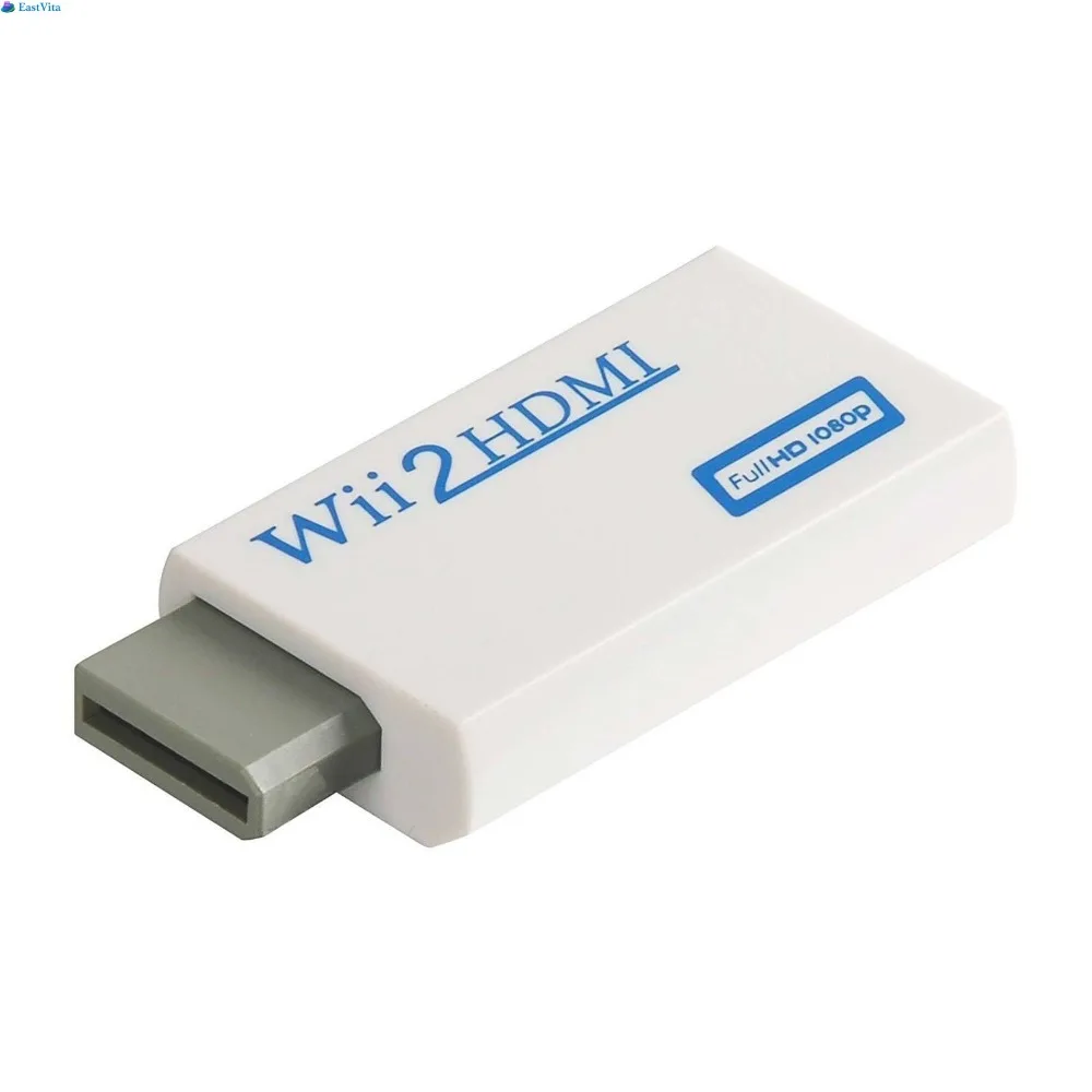 EastVita 10 шт. Лидер продаж адаптер Wii HDMI конвертер Full HD 1080 P видео 3 5 мм аудиовыход для