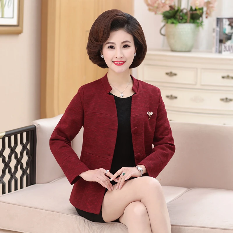 Middle-Aged Women Suits &Blazer Thin Clothes Mother Spring And Autumn Coat 40-50 Years Old 2018 New Ladies Blazer T272
Middle-Aged Women Suits &Blazer Thin Clothes Mother Spring And Autumn Coat 40-50 Years Old 2018 New Ladies Blazer T272