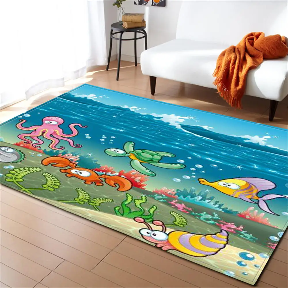3D Ocean Fishes Rug Carpet Children Room Decor Mat Anti-slip Soft Bedroom Living Room Cartoon Seahorse Baby Crawling Carpets
3D Ocean Fishes Rug Carpet Children Room Decor Mat Anti-slip Soft Bedroom Living Room Cartoon Seahorse Baby Crawling Carpets