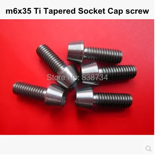 Винт с шестигранной конической головкой m6 * 35 TC4 ti с полурезьбой (10 шт./лот)
Винт с шестигранной конической головкой m6 * 35 TC4 ti с полурезьбой (10 шт./лот)