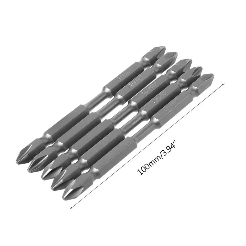 5Pcs S2 100mm Long Double Head Screw Bits With 1Pc Movable Magnetic Ring Set
5Pcs S2 100mm Long Double Head Screw Bits With 1Pc Movable Magnetic Ring Set