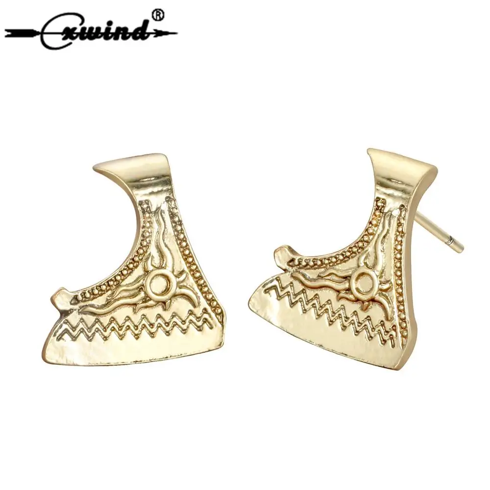 Cxwind Vintage Viking Axe Amulet Earrings for Men Women Retro Pierced Sun of Perun Earrings Jewelry Wholesale brincos
Cxwind Vintage Viking Axe Amulet Earrings for Men Women Retro Pierced Sun of Perun Earrings Jewelry Wholesale brincos