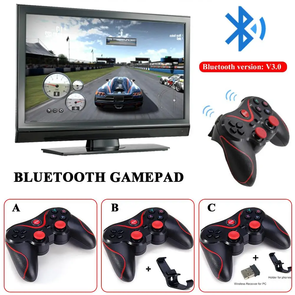 Genuine Original T3 Bluetooth Wireless Gamepad S600 STB S3VR Game Controller Joystick For Android IOS Mobile Phones PC Handle
Genuine Original T3 Bluetooth Wireless Gamepad S600 STB S3VR Game Controller Joystick For Android IOS Mobile Phones PC Handle