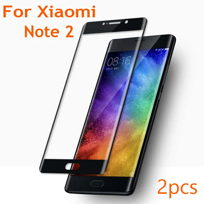 

2pcs Full Cover 9H 3D Curve Edge Tempered Glass for Xiomi Xiaomi Mi Note2 Note 2 Screen Protector Anti Blue ray Protective Film