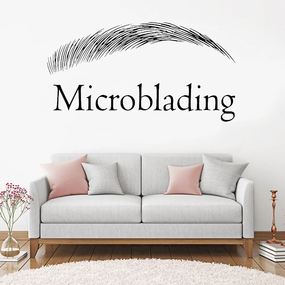 Brows Microblading Vinyl Wall Decal Eyebrows Design Wall Sticker Beauty Salon Decor Eyebrow Removable Window Wall Sticker F895
Brows Microblading Vinyl Wall Decal Eyebrows Design Wall Sticker Beauty Salon Decor Eyebrow Removable Window Wall Sticker F895