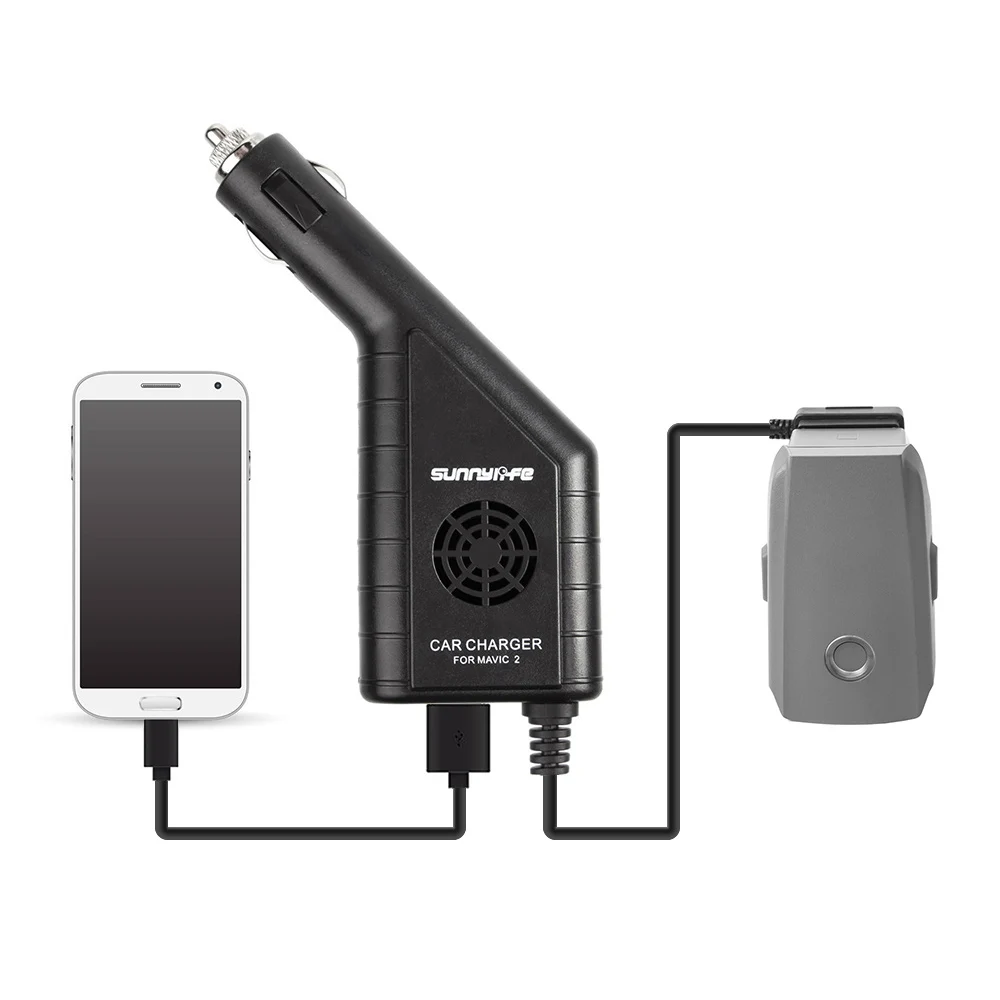 Sunnylife 2in1 Charger for Battery with USB Port Phone Remote Controller Mavic 2 Car Charger for DJI MAVIC 2 PRO / ZOOM Drone
Sunnylife 2in1 Charger for Battery with USB Port Phone Remote Controller Mavic 2 Car Charger for DJI MAVIC 2 PRO / ZOOM Drone