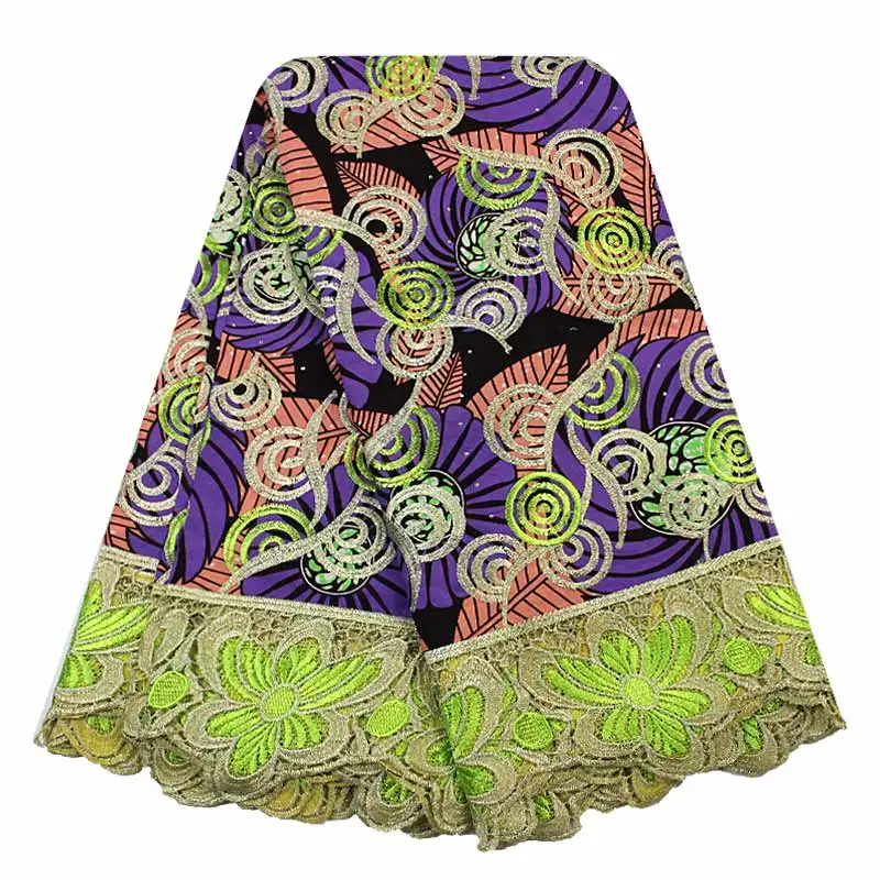 Fashionable Nigerian Lace Fabrics Newest Design African Lace Embroidery Fabric Wax with stone collocation W17120601
Fashionable Nigerian Lace Fabrics Newest Design African Lace Embroidery Fabric Wax with stone collocation W17120601