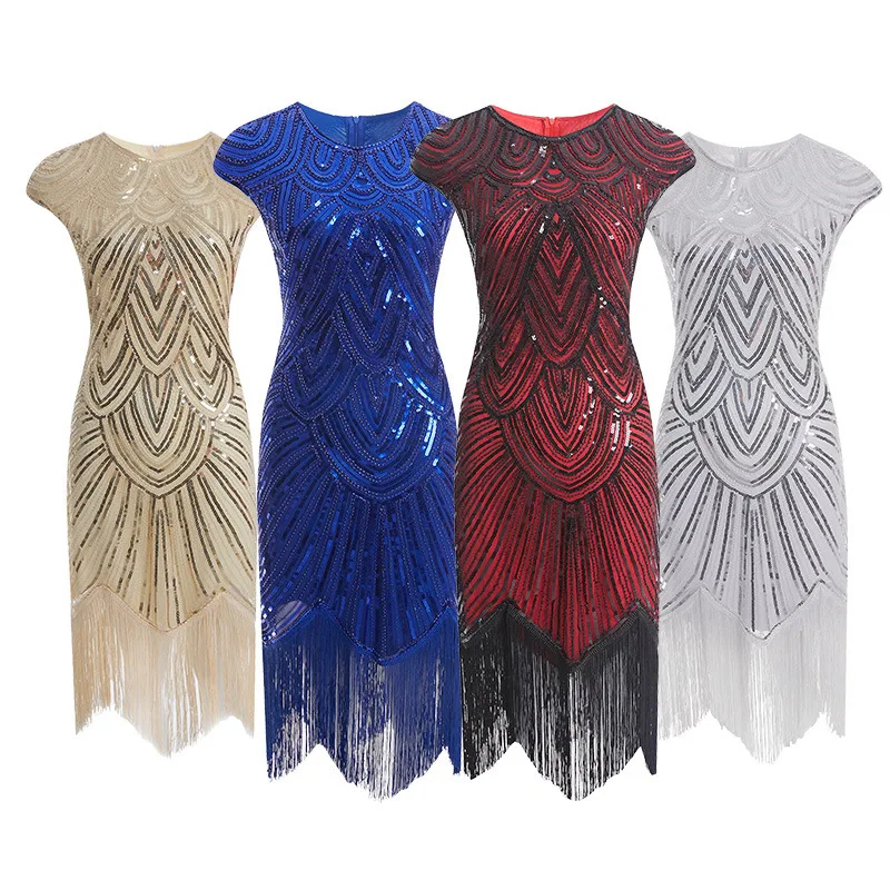 Weaving Sequined Dress 1920 European And American Movie Dress Skirt Restoring Ancient Ways
Weaving Sequined Dress 1920 European And American Movie Dress Skirt Restoring Ancient Ways