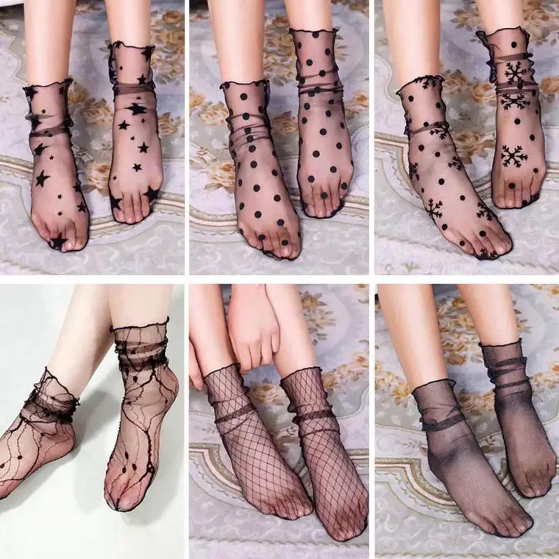 Socks Women See Through Thin Crew Socks Perspective Mesh Ankle Sexy Socks Fishnet Loose Socks Calcetines Skarpetki Meias
Socks Women See Through Thin Crew Socks Perspective Mesh Ankle Sexy Socks Fishnet Loose Socks Calcetines Skarpetki Meias