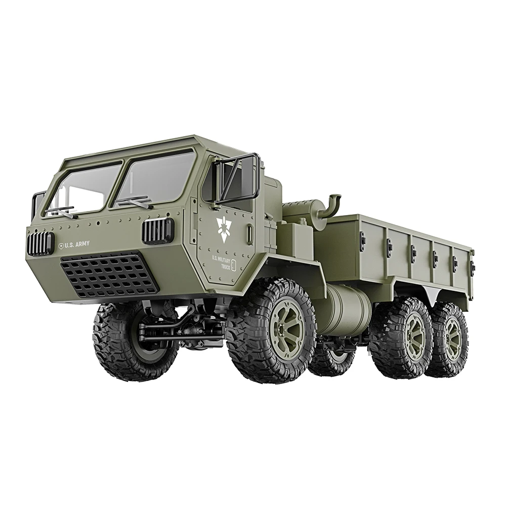 Военный грузовик Fayee RC 1/12 2 4G 6WD с дистанционным управлением военный армии США