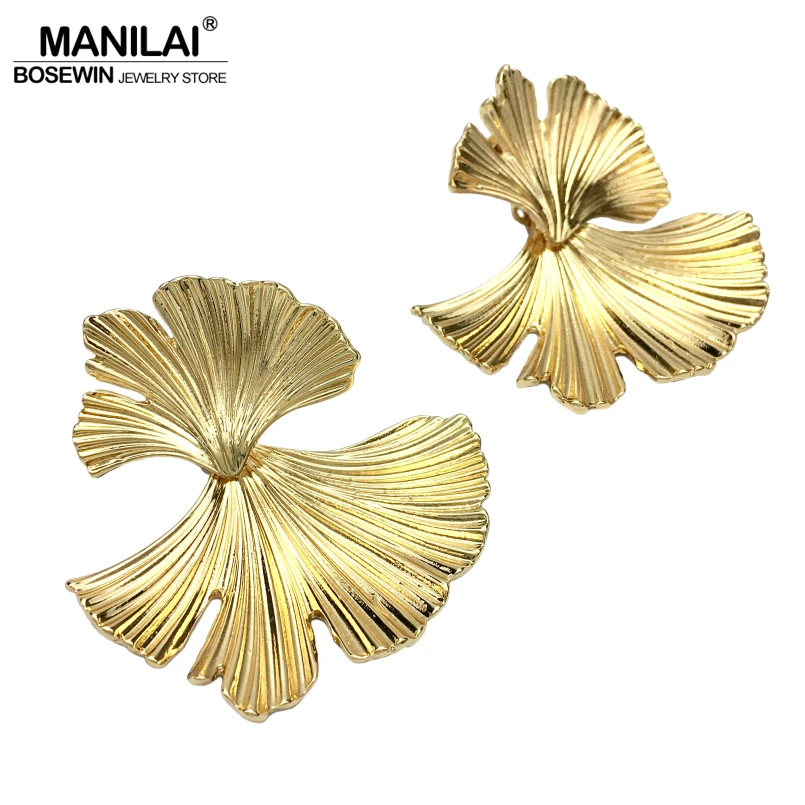 MANILAI Big Ginkgo Biloba leaf Drop Dangle Earrings For Women Boho Metal Leaves Hanging Statement Earrings Vintage Jewelry
MANILAI Big Ginkgo Biloba leaf Drop Dangle Earrings For Women Boho Metal Leaves Hanging Statement Earrings Vintage Jewelry