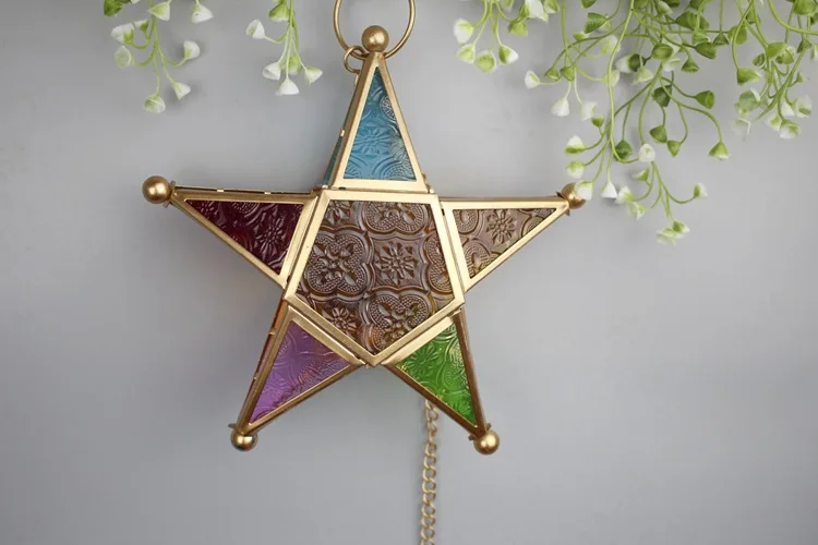 1PC Glass Candle Holders Moroccan Star Candlestick Metal Home Garden Lamps Large Hanging Tea Light Lanterns for Home Decor MK025
1PC Glass Candle Holders Moroccan Star Candlestick Metal Home Garden Lamps Large Hanging Tea Light Lanterns for Home Decor MK025