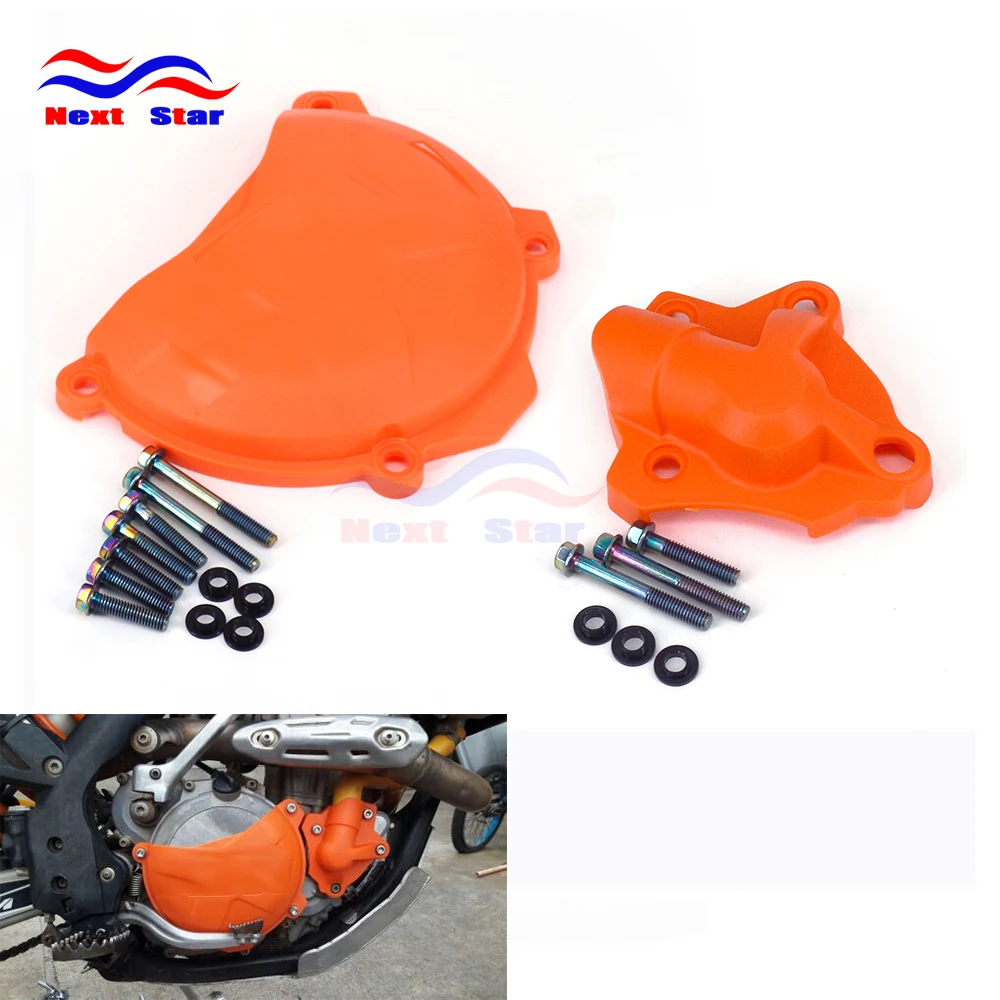 Motorcycle Engine Clutch Cover Water Pump Guard kit For KTM SXF EXCF XCF XCFW250 SXF XCF EXCF XCFW 350 Freeride 350 2012-2015
Motorcycle Engine Clutch Cover Water Pump Guard kit For KTM SXF EXCF XCF XCFW250 SXF XCF EXCF XCFW 350 Freeride 350 2012-2015