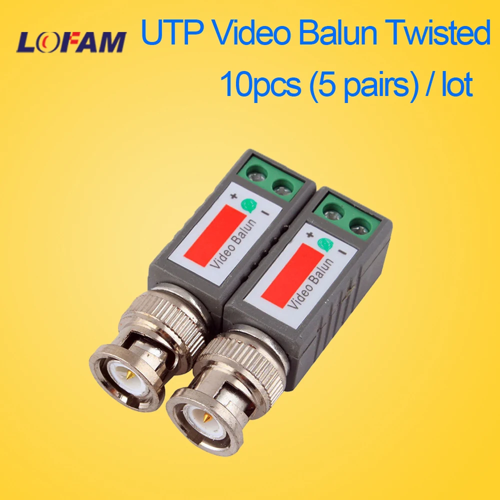 LOFAM 10pcs 5pairs CCTV Video Balun Passive Transceivers 2000ft Distance UTP Balun BNC Cable Cat5 CCTV UTP Video Balun
LOFAM 10pcs 5pairs CCTV Video Balun Passive Transceivers 2000ft Distance UTP Balun BNC Cable Cat5 CCTV UTP Video Balun