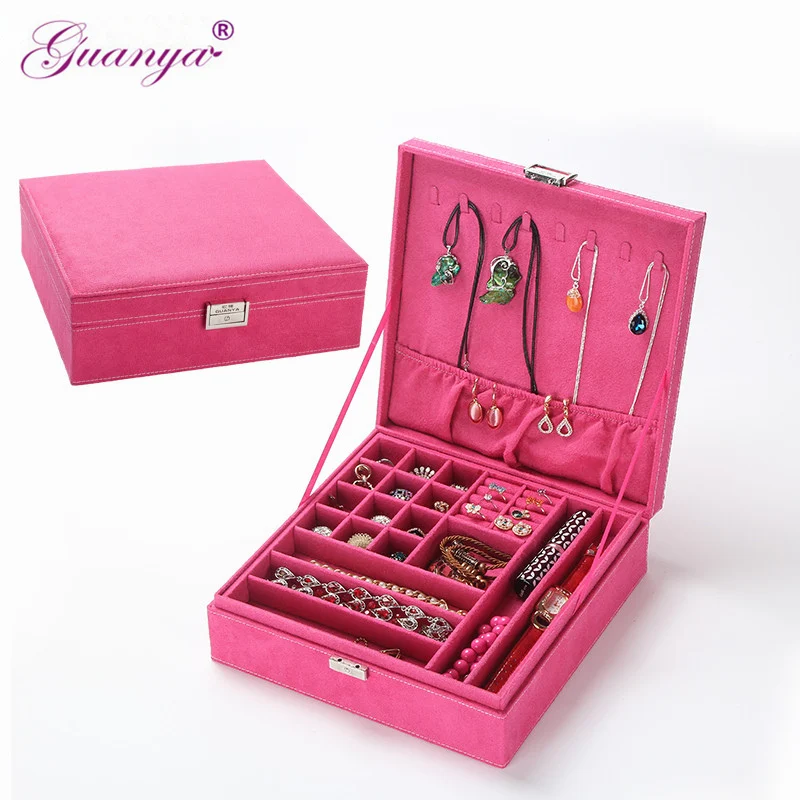 2021 new europe princess faux suede case jewelry packaging large size two layer storage box hot sale jewel box freeshipping 641
2021 new europe princess faux suede case jewelry packaging large size two layer storage box hot sale jewel box freeshipping 641