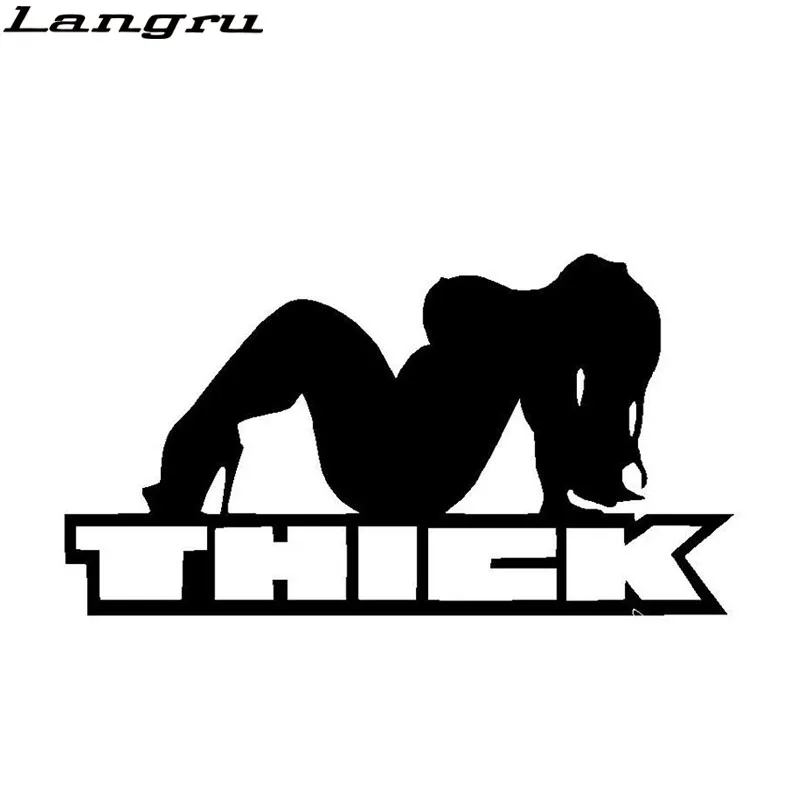 Langru Толстая пикантная большая полная цыпленка виниловая наклейка автомобильная
