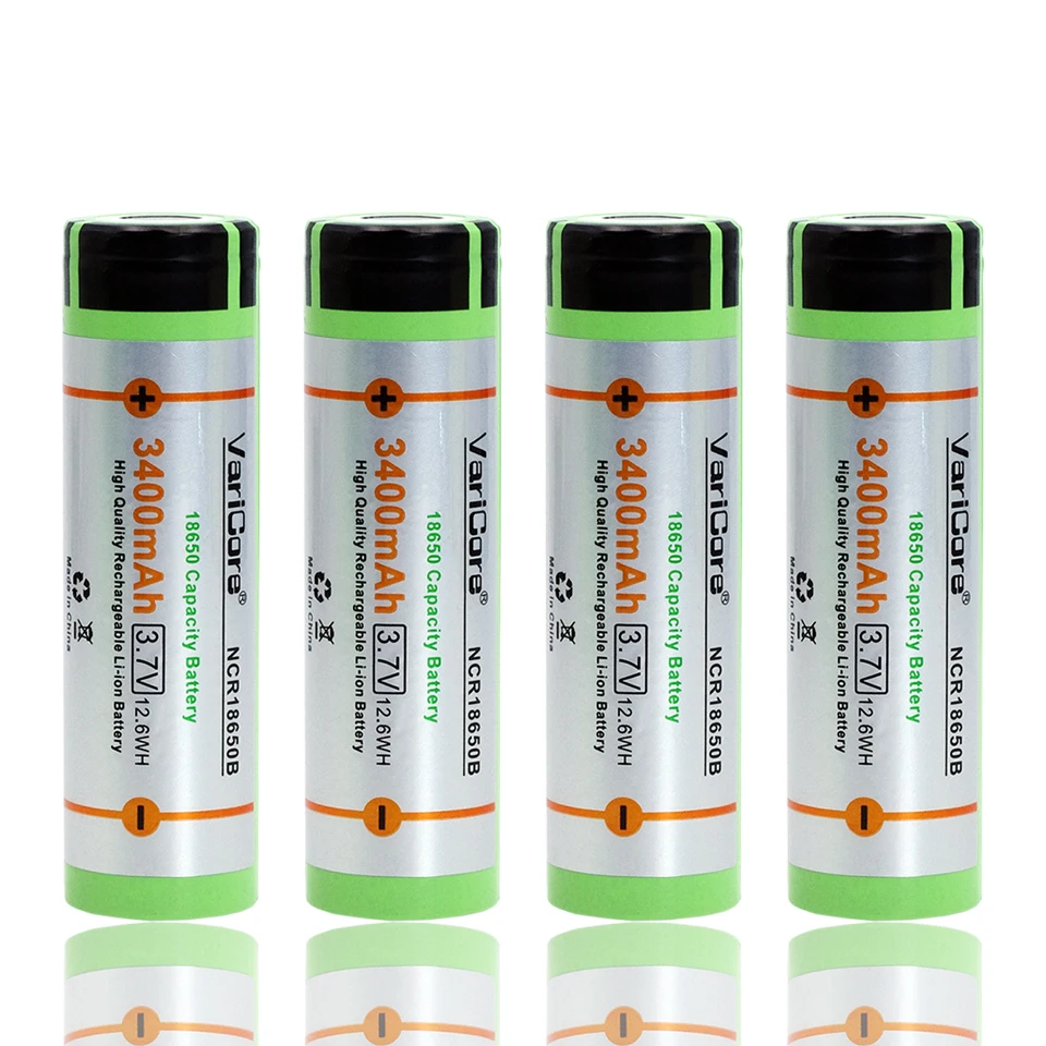 4PCS VariCore 18650 3400mAh battery NCR18650B with original new 3.7V Suitable for flashlights
4PCS VariCore 18650 3400mAh battery NCR18650B with original new 3.7V Suitable for flashlights