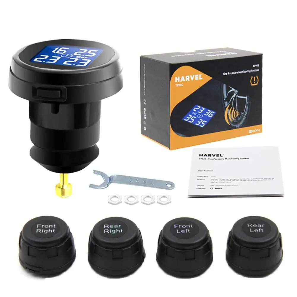 HARVEL TS61 Car Sensor TPMS Cigarette Lighter Car Tire Pressure Monitor External LCD 4 Wireless Tire Pressure Monitoring Sensor
HARVEL TS61 Car Sensor TPMS Cigarette Lighter Car Tire Pressure Monitor External LCD 4 Wireless Tire Pressure Monitoring Sensor