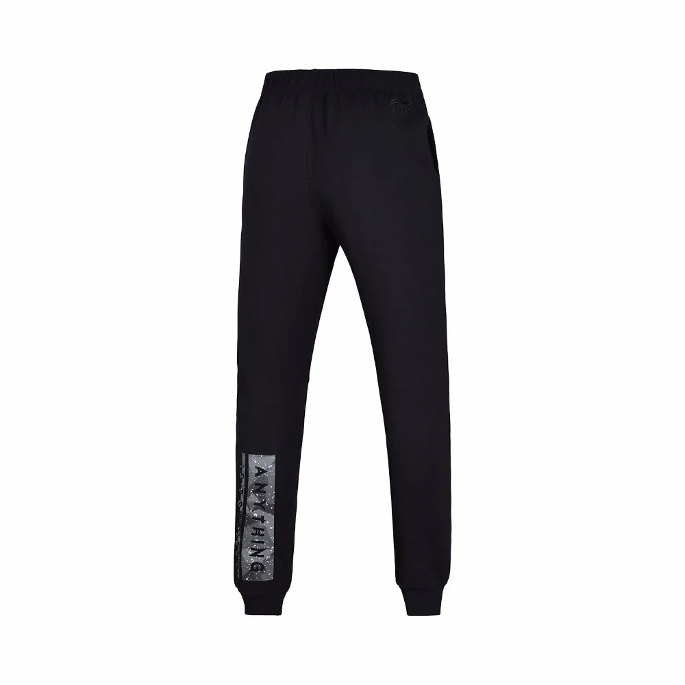 Li-Ning мужские трендовые спортивные штаны 70% хлопок 30% полиэстеровый обычный