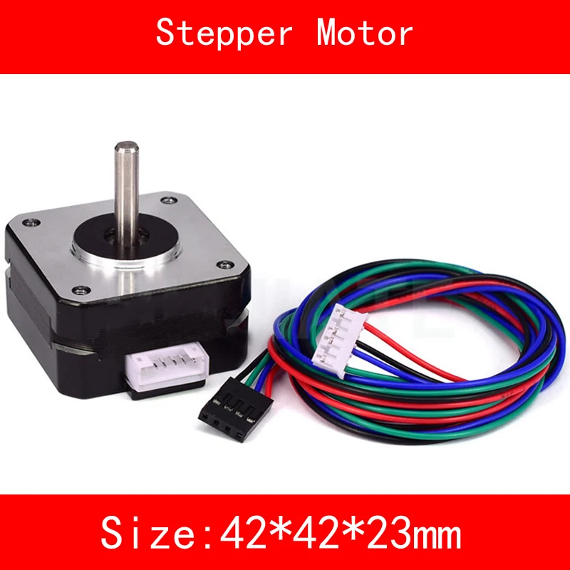 Jtengsys Aluminum shell Copper wire core 42 Stepper motor torque 0.3N.M 2 phase 4 wire line size 42*42*23mm for 3d printer cnc
Jtengsys Aluminum shell Copper wire core 42 Stepper motor torque 0.3N.M 2 phase 4 wire line size 42*42*23mm for 3d printer cnc