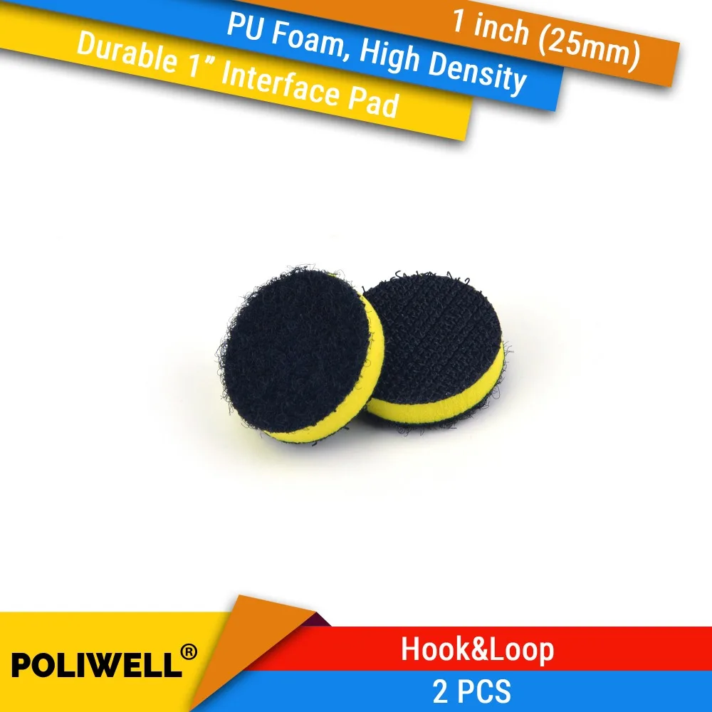 2PCS 1 Inch(25mm) High Density PU Foam Surface Protection Interface Pads for 1" Back-up Sanding Pad and Hook&Loop Sanding Discs
2PCS 1 Inch(25mm) High Density PU Foam Surface Protection Interface Pads for 1" Back-up Sanding Pad and Hook&Loop Sanding Discs