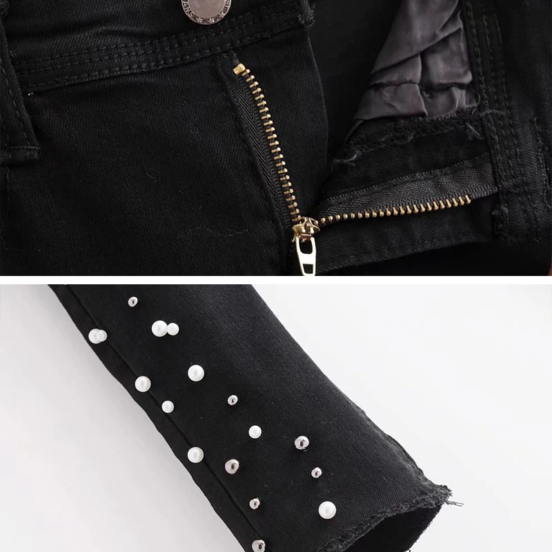 YNZZU2018 Autumn Pearls Jeans Woman Korean High Waist Casual Skinny Elastic Denim Pencil Pants Trousers for Women YB216
YNZZU2018 Autumn Pearls Jeans Woman Korean High Waist Casual Skinny Elastic Denim Pencil Pants Trousers for Women YB216
