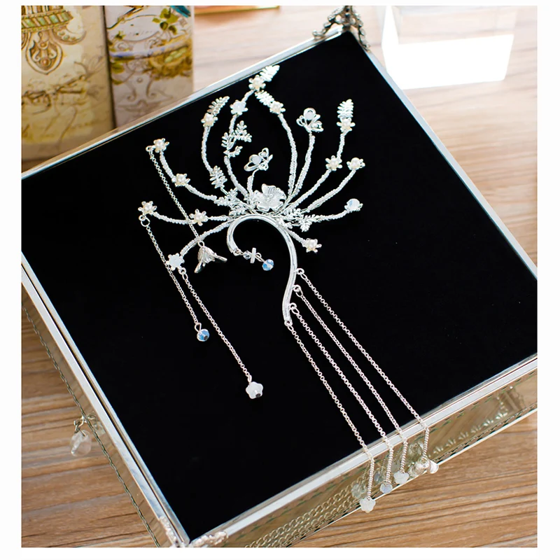 2017 New Arrival Fashion Charm Flower Jewelry Simulated Pearl Rhinestone Earring Jackets For Women Wedding Party Engagement
2017 New Arrival Fashion Charm Flower Jewelry Simulated Pearl Rhinestone Earring Jackets For Women Wedding Party Engagement